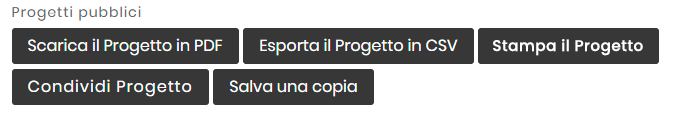 Modifiche e consulto ai progetti pubblici